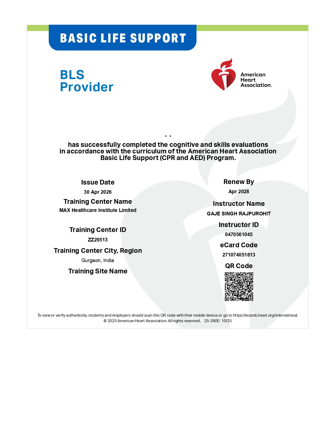 BLS Certification